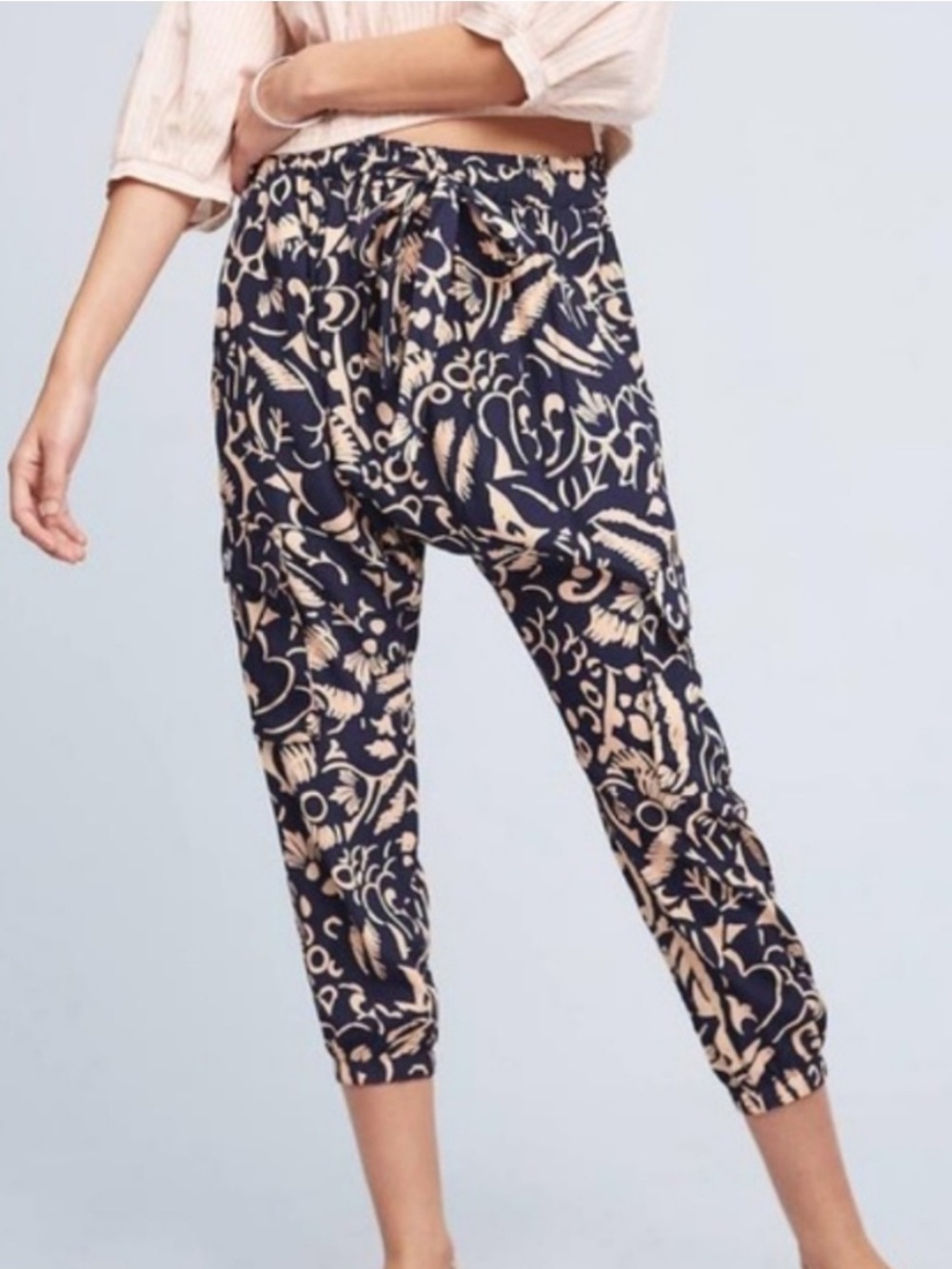 Anthropologie Hei Hei Harem Joggers Women’s Size M Drawstring Cargo Pockets Boho